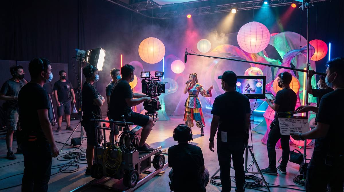 网红主播MV拍摄视频